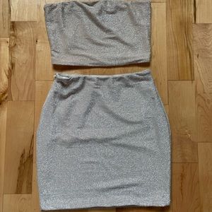 Meshki Pencil Skirt & Tube Top Set